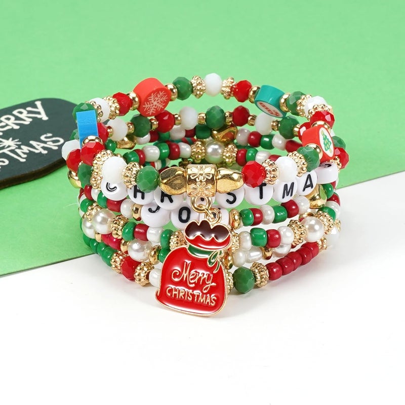 Lonext Halloween Bracelets Stackable Heishi Beaded Stretch Bracelets - Image 3